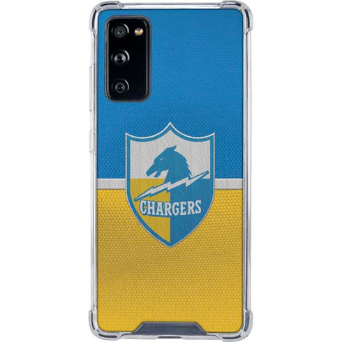 NFL Los Angeles Chargers Vintage Galaxy S20 FE Clear Case