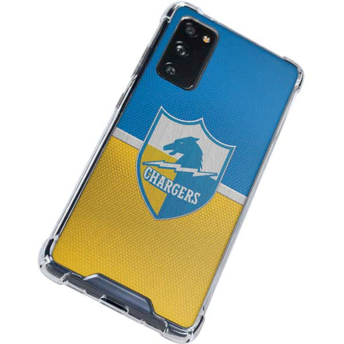 NFL Los Angeles Chargers Vintage Galaxy S20 FE Clear Case