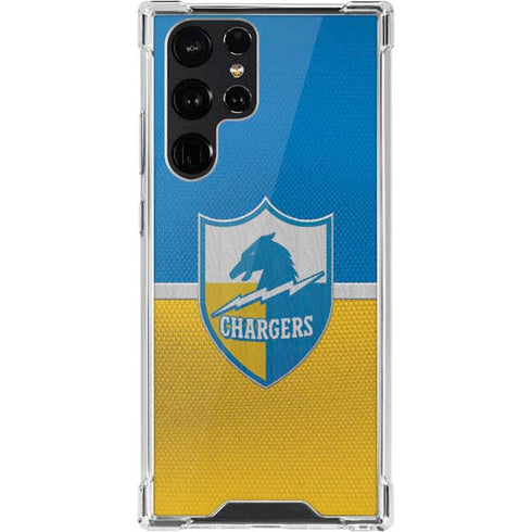 NFL Los Angeles Chargers Vintage Galaxy S22 Ultra Clear Case