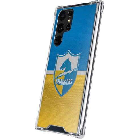 NFL Los Angeles Chargers Vintage Galaxy S22 Ultra Clear Case