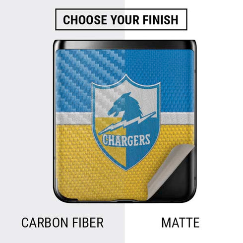 NFL Los Angeles Chargers Vintage Galaxy Z Flip Skin