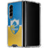 NFL Los Angeles Chargers Vintage Galaxy Z Fold4 5G Clear Case