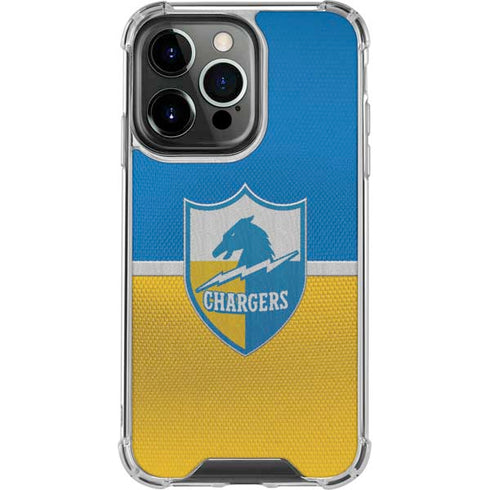 NFL Los Angeles Chargers Vintage iPhone 15 Pro Clear Case