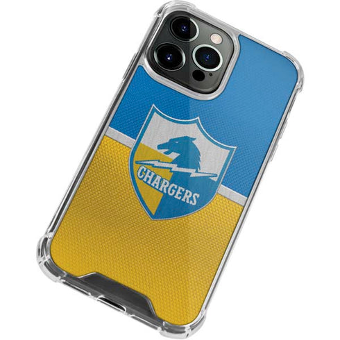NFL Los Angeles Chargers Vintage iPhone 15 Pro Clear Case