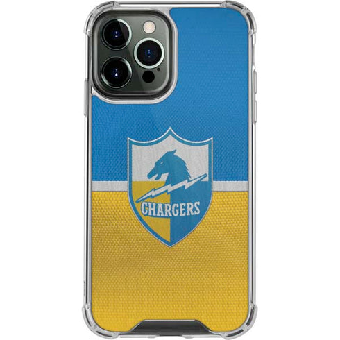 NFL Los Angeles Chargers Vintage iPhone 15 Pro Max Clear Case