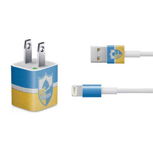 NFL Los Angeles Chargers Vintage iPhone Charger (5W USB) Skin