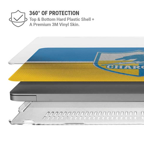 NFL Los Angeles Chargers Vintage MacBook Pro 16in (2021-25) Case plus Skin