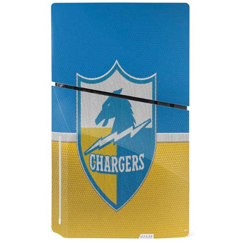 NFL Los Angeles Chargers Vintage PS5 Slim Disk Console Skin