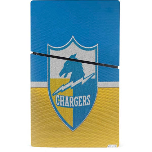 NFL Los Angeles Chargers Vintage PS5 Slim Digital Edition Bundle Skin