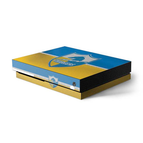 NFL Los Angeles Chargers Vintage Xbox One X Console Skin