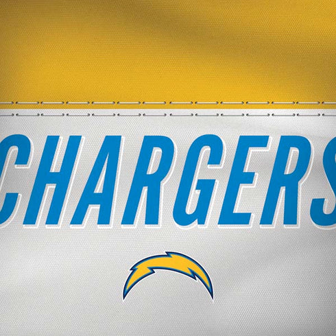 NFL Los Angeles Chargers White Striped Dell Alienware Skin