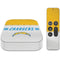 NFL Los Angeles Chargers White Striped Apple TV Skin