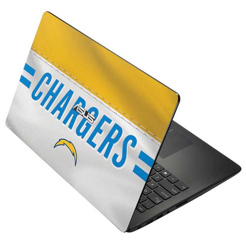NFL Los Angeles Chargers White Striped Asus X502CA 15.6 Skin