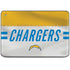 NFL Los Angeles Chargers White Striped HP Chromebook Skin