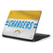 NFL Los Angeles Chargers White Striped Samsung Chromebook Skin