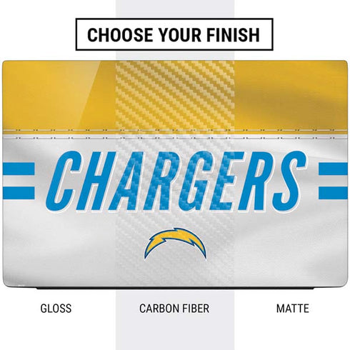 NFL Los Angeles Chargers White Striped Dell Vostro Skin