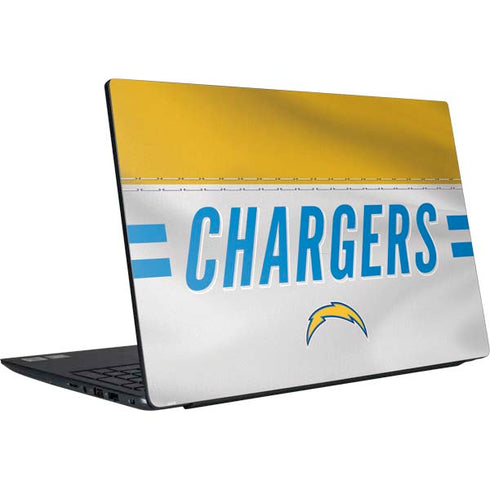 NFL Los Angeles Chargers White Striped Dell Vostro Skin