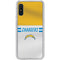 NFL Los Angeles Chargers White Striped Galaxy A10e Clear Case