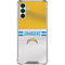 NFL Los Angeles Chargers White Striped Galaxy A13 5G Clear Case