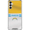 NFL Los Angeles Chargers White Striped Galaxy A14 5G Clear Case