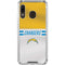 NFL Los Angeles Chargers White Striped Galaxy A30 Clear Case