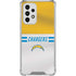 NFL Los Angeles Chargers White Striped Galaxy A33 5G Clear Case