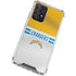 NFL Los Angeles Chargers White Striped Galaxy A52 5G Clear Case