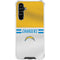 NFL Los Angeles Chargers White Striped Galaxy A54 5G Clear Case