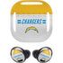 NFL Los Angeles Chargers White Striped Galaxy Buds Pro Skin