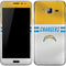 NFL Los Angeles Chargers White Striped Galaxy J3 Skin