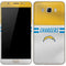 NFL Los Angeles Chargers White Striped Galaxy J7 Skin