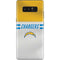 NFL Los Angeles Chargers White Striped Galaxy Note 8 Skin