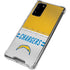 NFL Los Angeles Chargers White Striped Galaxy Note20 5G Clear Case