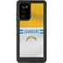 NFL Los Angeles Chargers White Striped Galaxy Note20 5G Waterproof Case