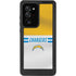 NFL Los Angeles Chargers White Striped Galaxy Note20 Ultra 5G Waterproof Case