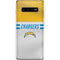 NFL Los Angeles Chargers White Striped Galaxy S10 Plus Skin