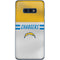 NFL Los Angeles Chargers White Striped Galaxy S10e Skin