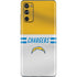 NFL Los Angeles Chargers White Striped Galaxy S20 Fan Edition Skin