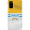 NFL Los Angeles Chargers White Striped Galaxy S20 Lite Case