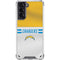 NFL Los Angeles Chargers White Striped Galaxy S21 5G Clear Case