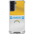 NFL Los Angeles Chargers White Striped Galaxy S21 5G Clear Case