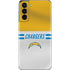 NFL Los Angeles Chargers White Striped Galaxy S21 5G Skin
