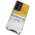 NFL Los Angeles Chargers White Striped Galaxy S21 Ultra 5G Clear Case