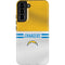 NFL Los Angeles Chargers White Striped Galaxy S22 Plus Pro Case