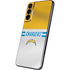 NFL Los Angeles Chargers White Striped Galaxy S22 Plus Skin