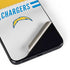 NFL Los Angeles Chargers White Striped Galaxy S22 Plus Skin