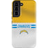 NFL Los Angeles Chargers White Striped Galaxy S22 Pro Case