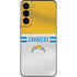 NFL Los Angeles Chargers White Striped Galaxy S22 Skin