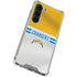 NFL Los Angeles Chargers White Striped Galaxy S23 Clear Case