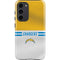 NFL Los Angeles Chargers White Striped Galaxy S23 Plus Pro Case